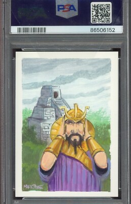 1/1 PSA AUTO 10 Beta Ancestral Recall MTG Artist Proof w/Painted