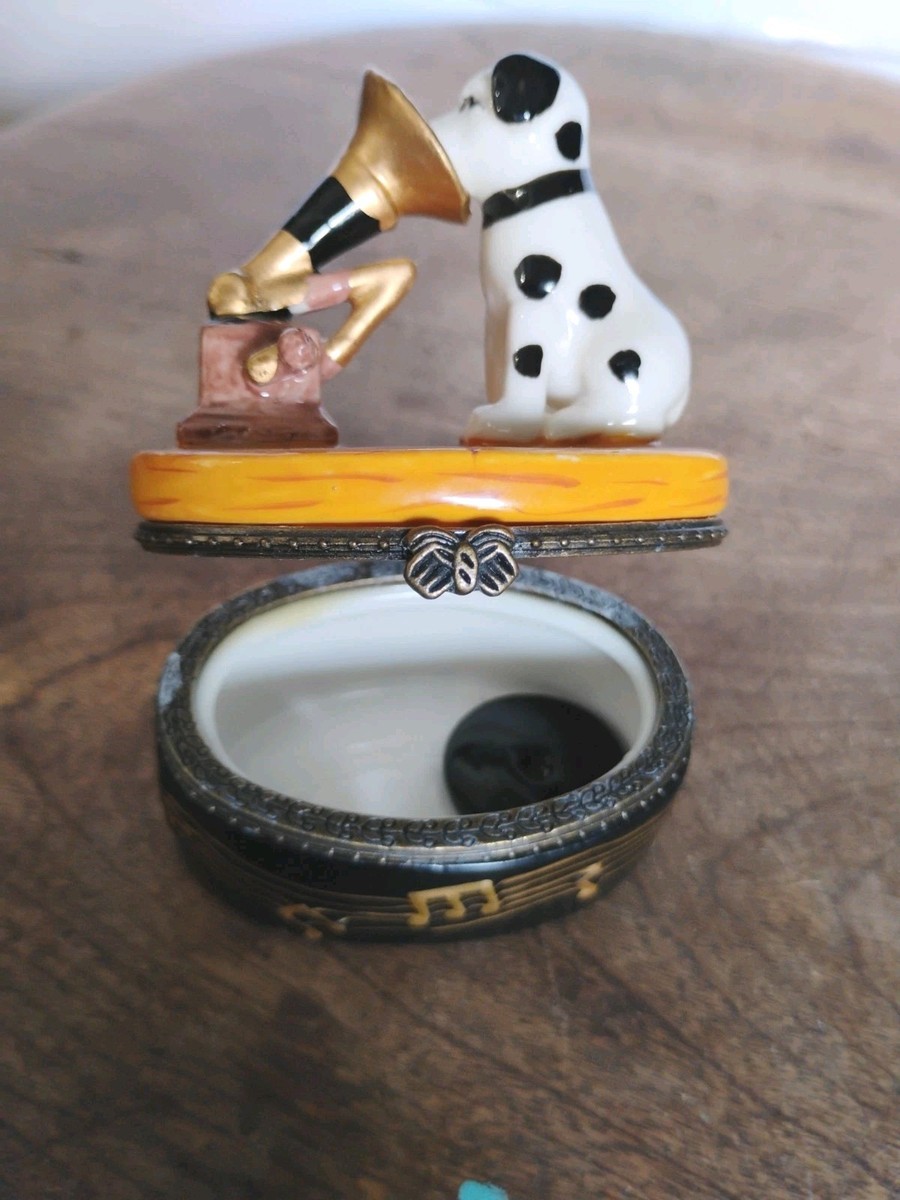 Vintage RCA Victor TRINKET BOX Nipper Dog His Master's Voice