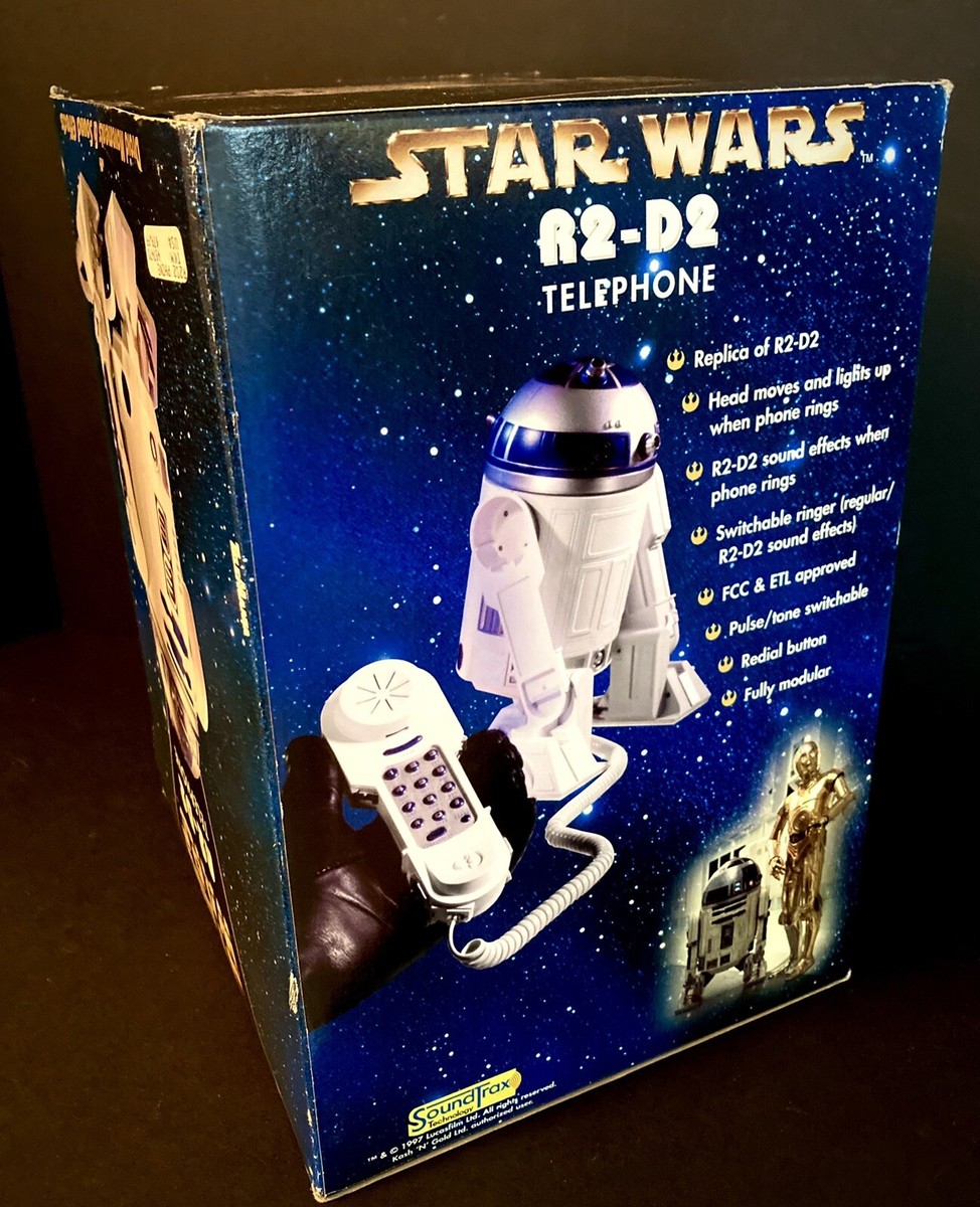 R2-D2 Star Wars Telephone by Telemania 1997 Never Opened Or Usef