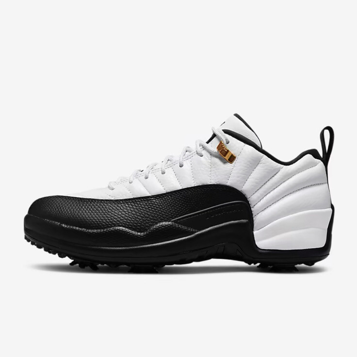 Nike Air Jordan 12 Low Golf Taxi White/Black DH4120-100 Men's 15