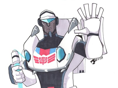 Original Art Transformers Animated Jazz | eBay
