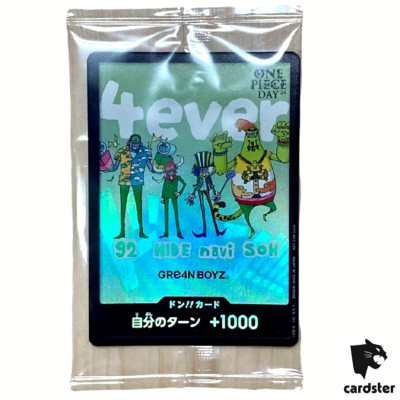 SEALED] DON Card GRE4N BOYZ [Promo] ONE PIECE DAY 24 Day 1