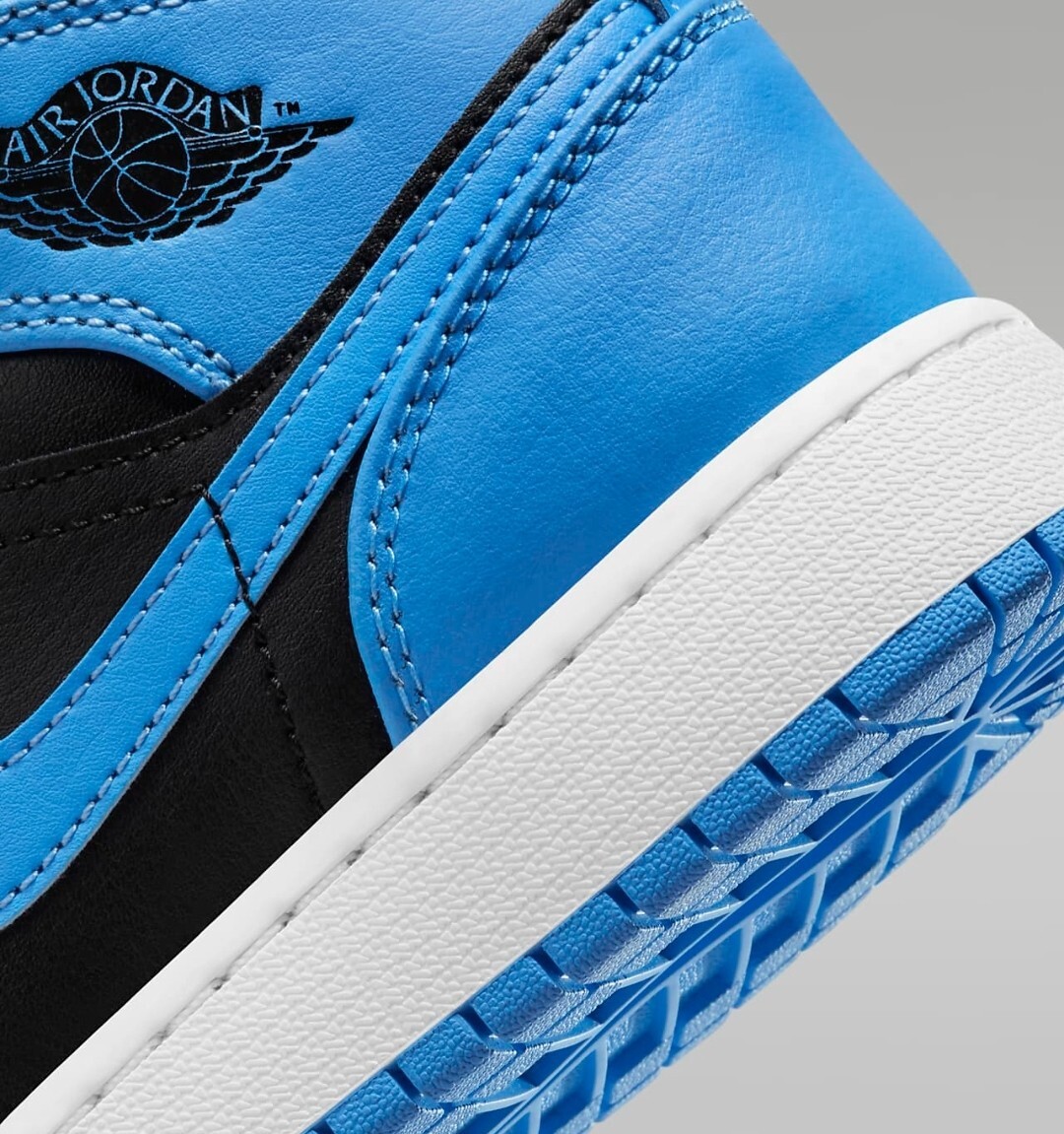 Men's Air Jordan 1 Mid UNC Black University Blue DQ8426-401 All