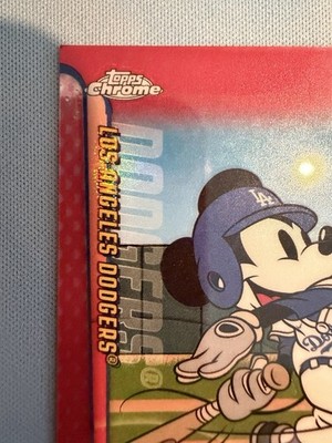 2025 Topps Chrome Disney Mickey Mouse MLB Refractor Los Angeles