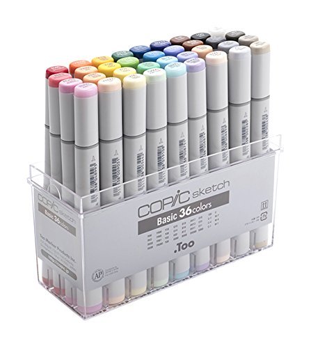 TOO 054147 MANGA ANIME COMIC MARKERS COPIC SKETCH BASIC 36 COLOR