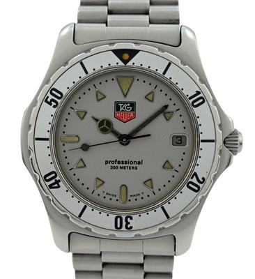 Tag Heuer 37mm Men's Professional 2000 Series Silver Dial Watch