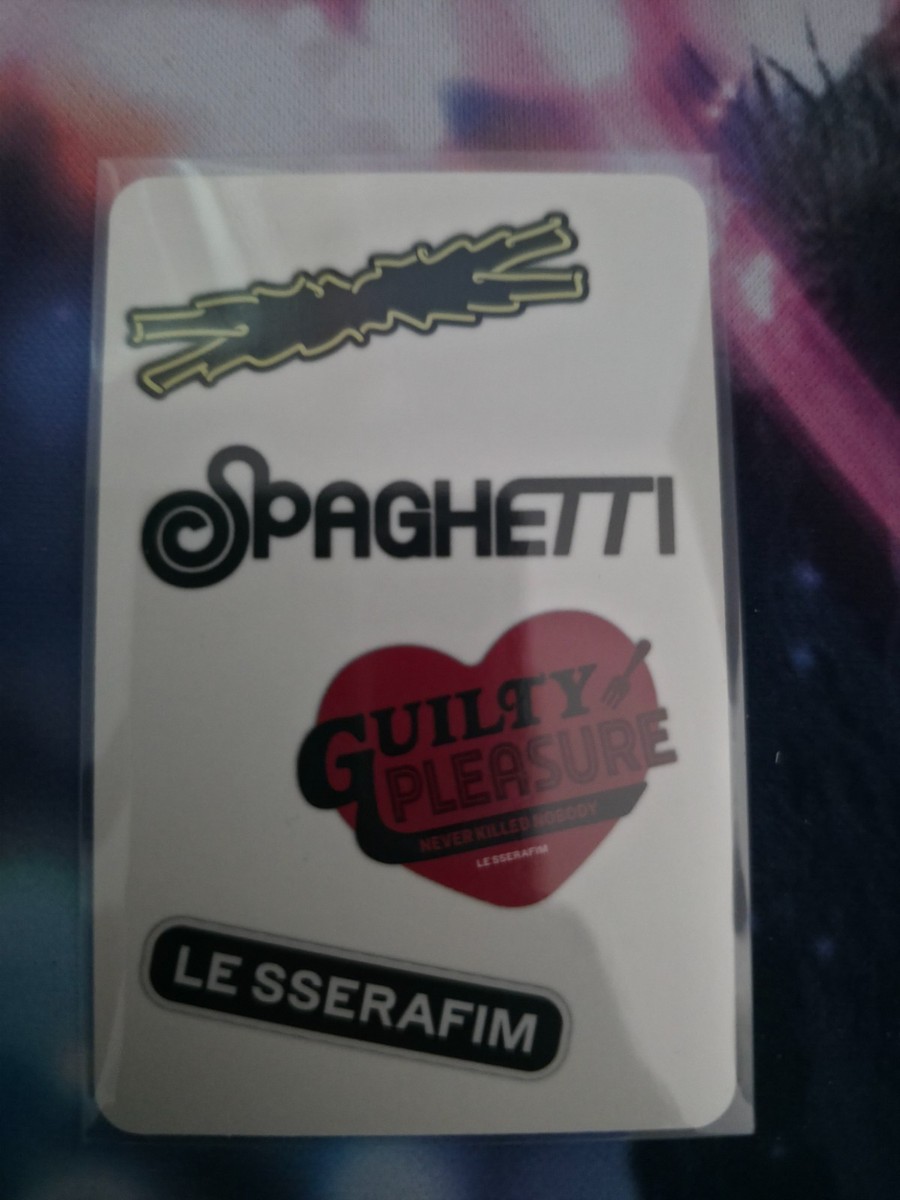 LE SSERAFIM SPAGHETTI 直筆サイン カズハ2種 LE SSERAFIM [SPAGHETTI