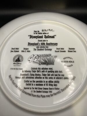 Disneyland Railroad 40周年記念プレート シリアルナンバー Disneyland