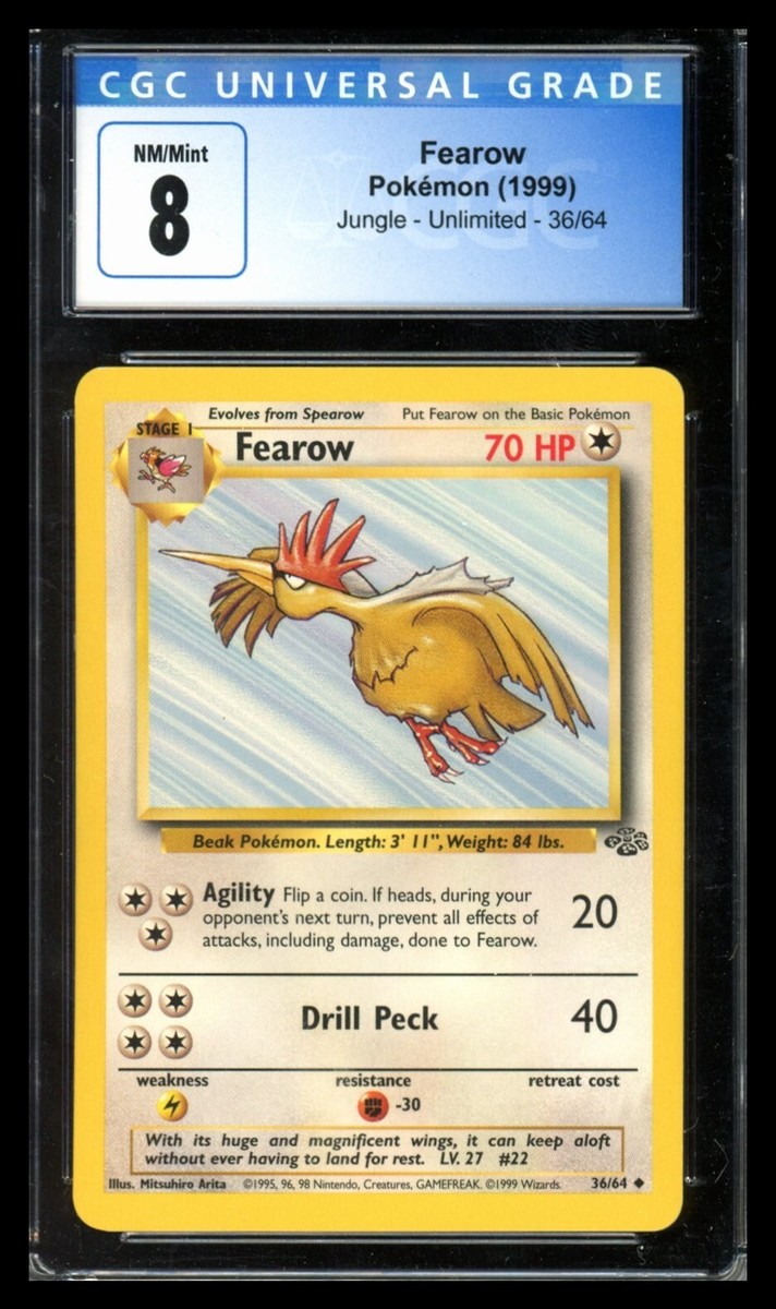 Fearow Jungle Pokemont TCG CGC 8 | eBay