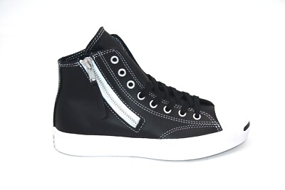 UNISEX CONVERSE JACK PURCELL ZIP HIGH BLACK/WHITE 167327C SNEAKER