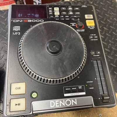 DENON DN-S3000 Digital Turntable CDJ Table Top DJ CD MP3 BlacK