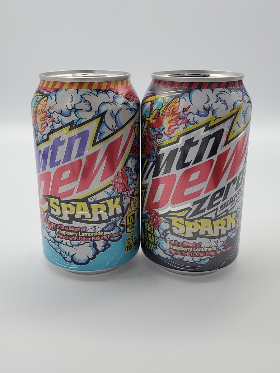 2023 FULL Mtn Dew SPARK & Zero Sugar 12oz Cans Raspberry Lemonade