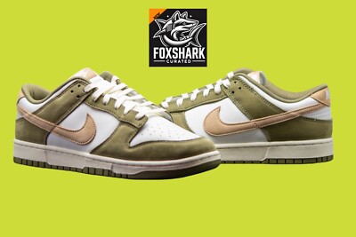 Size 12M Nike Dunk Low Retro PRM Medium Olive Hemp FQ8250-200 New