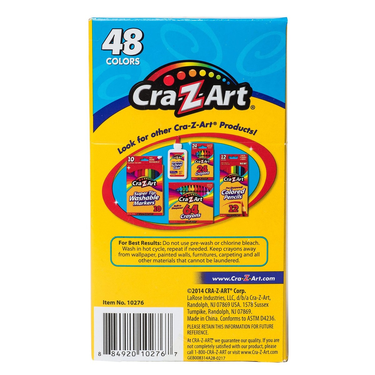 2 CRA-Z-ART 48 Washable Crayons Certified Non Toxic for sale