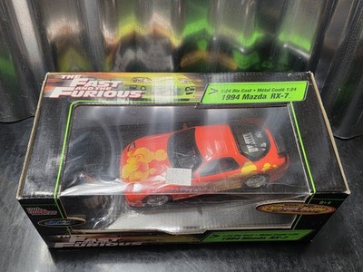 Racing Champions Fast And Furious 1994 Mazda RX-7 1:24 Car w