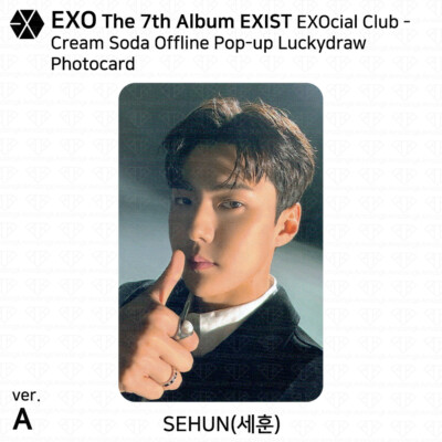 EXO 7th Album EXIST EXOcial Club Cream Soda Offline POP UP Lucky