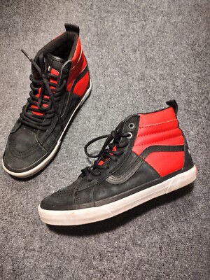 Vans X The North Face SK8-Hi 46 Black Red Suede High Top Sneaker