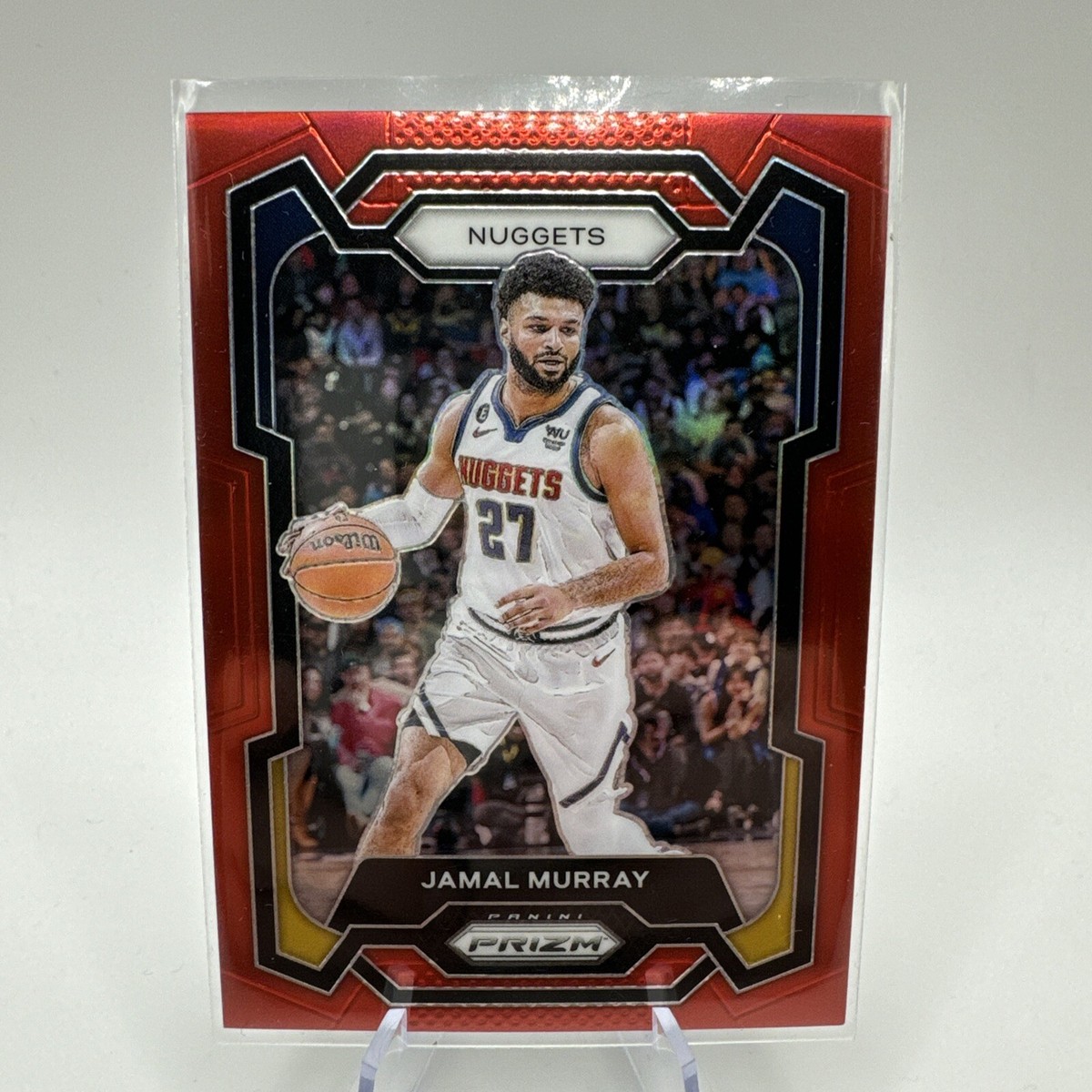 2023-24 Panini Prizm Jamal Murray Red Prizm Parallel #/299 Denver