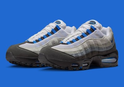 Nike Air Max 95 OG Big Bubble Blue Spark Men's Grey Sports Sneaker