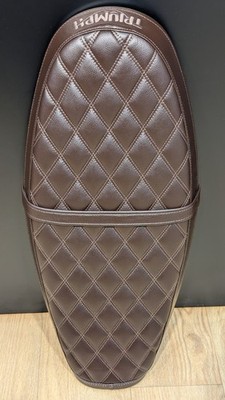 TRIUMPH Seat, Bench, Quilted, Brown BONNEVILLE STREET TWIN