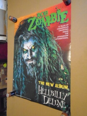 RARE PROMO Rob white Zombie POSTER Hellbilly Deluxe MOTLEY CRUE