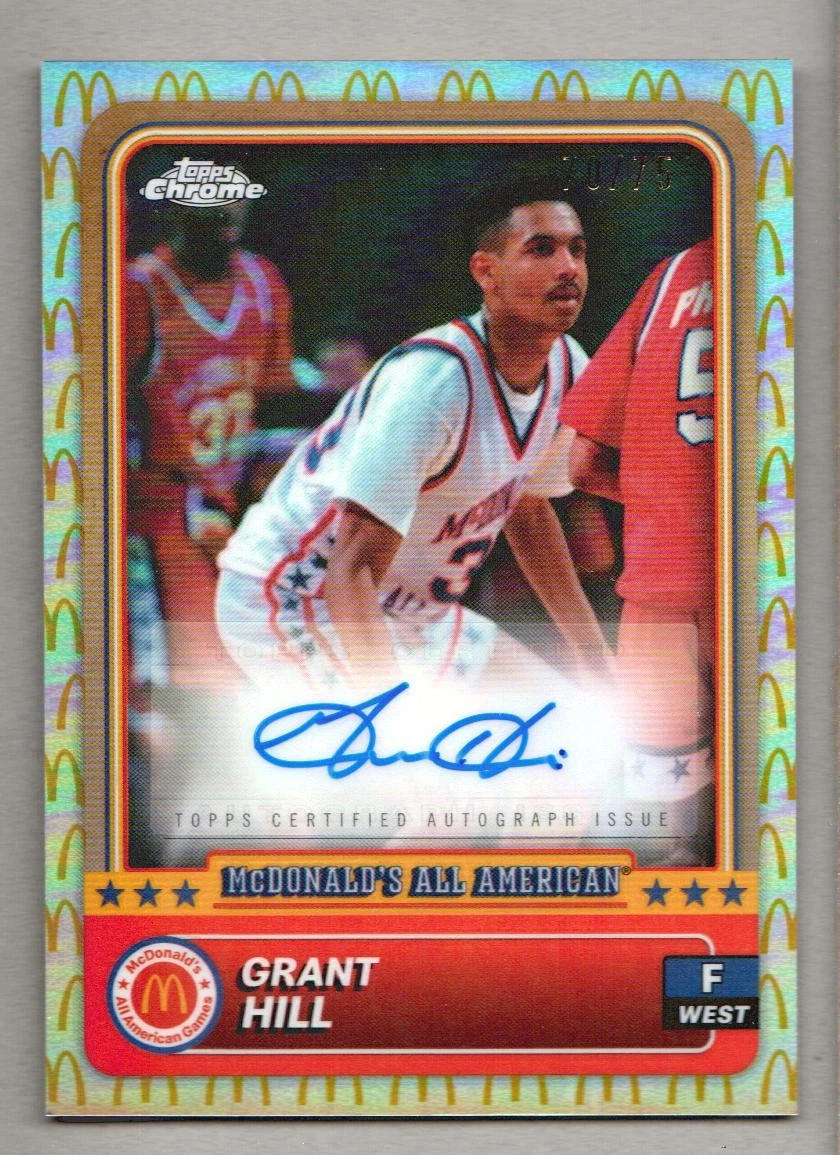 Grant Hill Basketball Autographed Sports Trading Cards