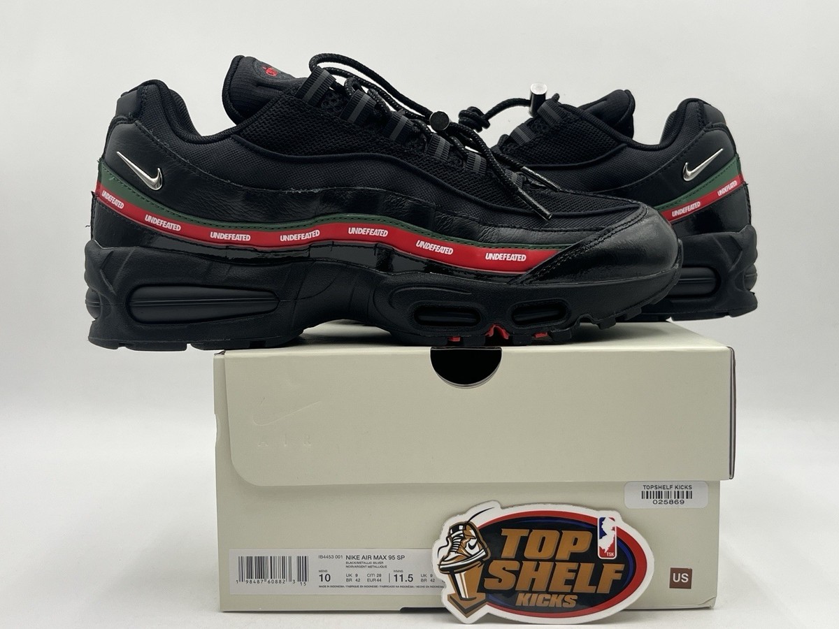 New Nike Air Max 95 Undefeated Black 2025 Size 10 Rare Authentic