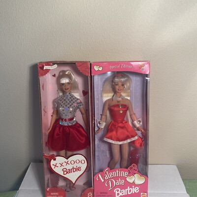 Lot Of 2 Barbie XXX OOO BARBIE , VALENTINE DATE BARBIE 23952 18306