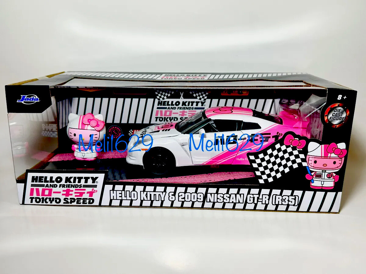 Jada Hollywood Rides 1:24 Hello Kitty & 2009 Nissan GT-R (R35) | eBay