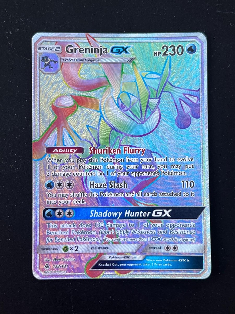Greninja GX 133/131 SM Forbidden Light Secret Rainbow Full art