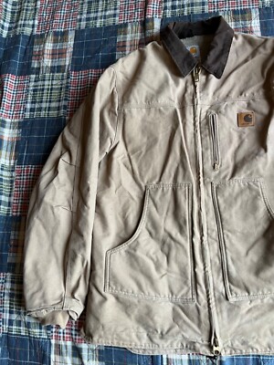 Vintage Carhartt Sherpa Lined Duck Ridge Chore Ranch Jacket C61