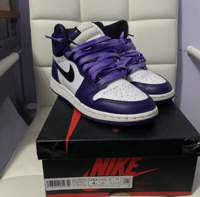 Size 4 - Air Jordan 1 Retro OG High Court Purple for sale online