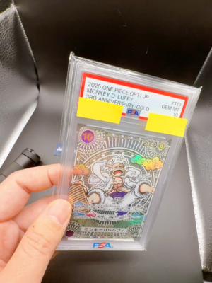 PSA 10 One Piece Monkey D. Luffy SP Gold 3rd Anniversary OP11 OP05