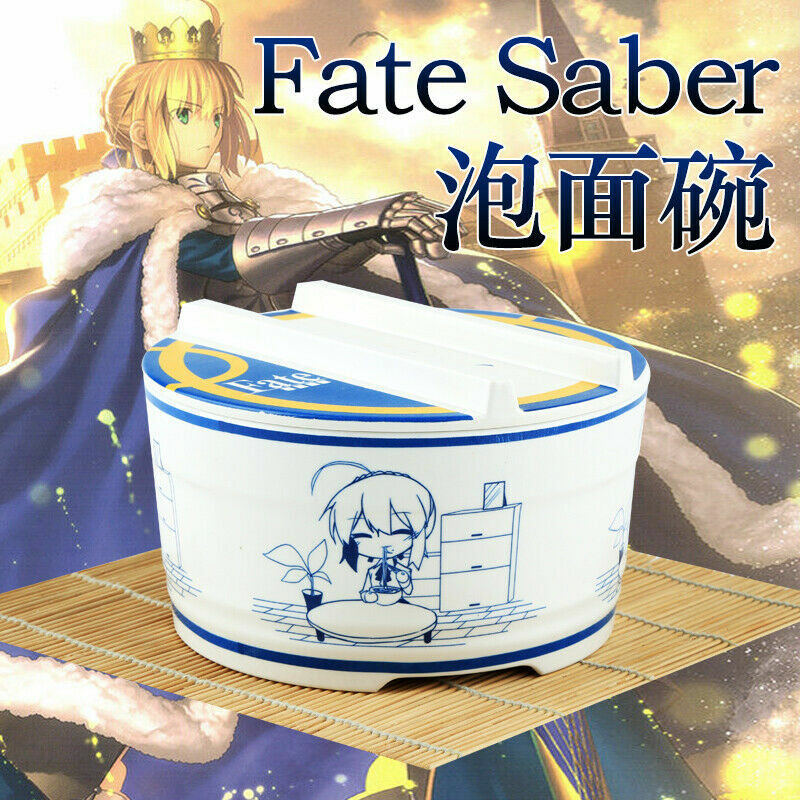 Fate Grand Order Anime FGO Saber Lunch Box Noodle Bowl Tableware