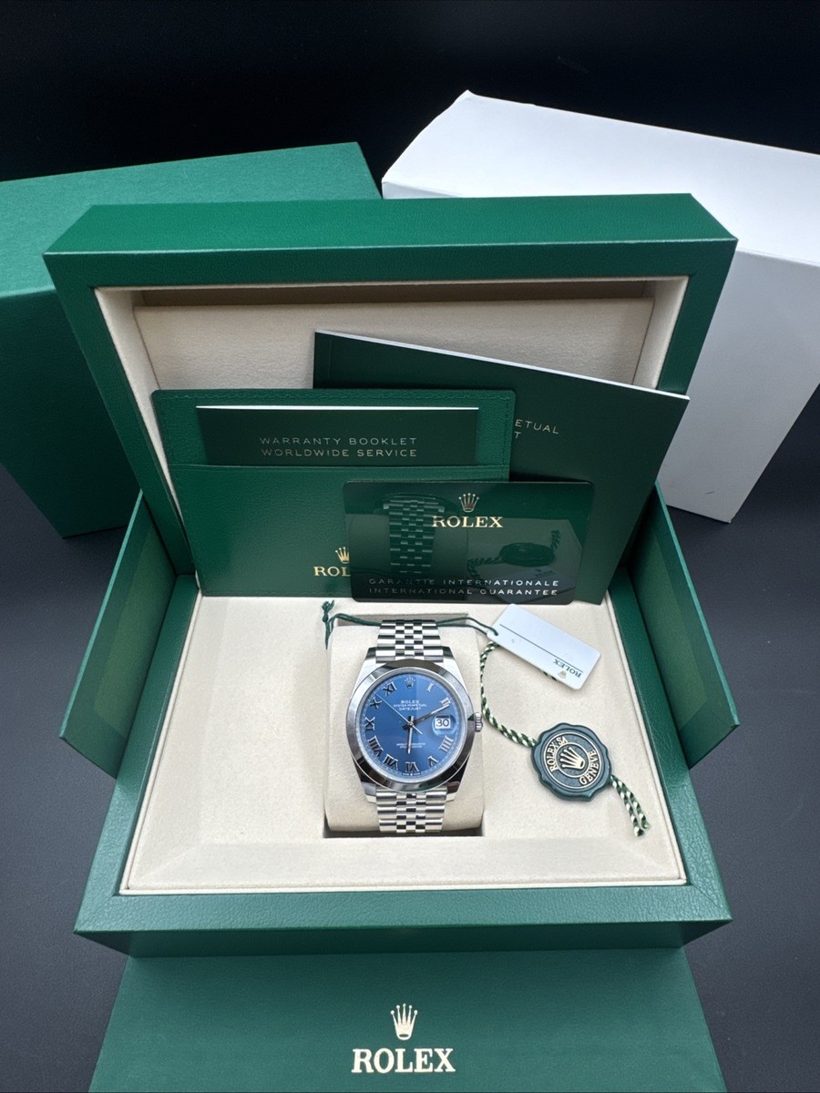 2025 Rolex Datejust 41 126300 Blue Roman Dial Stainless Steel
