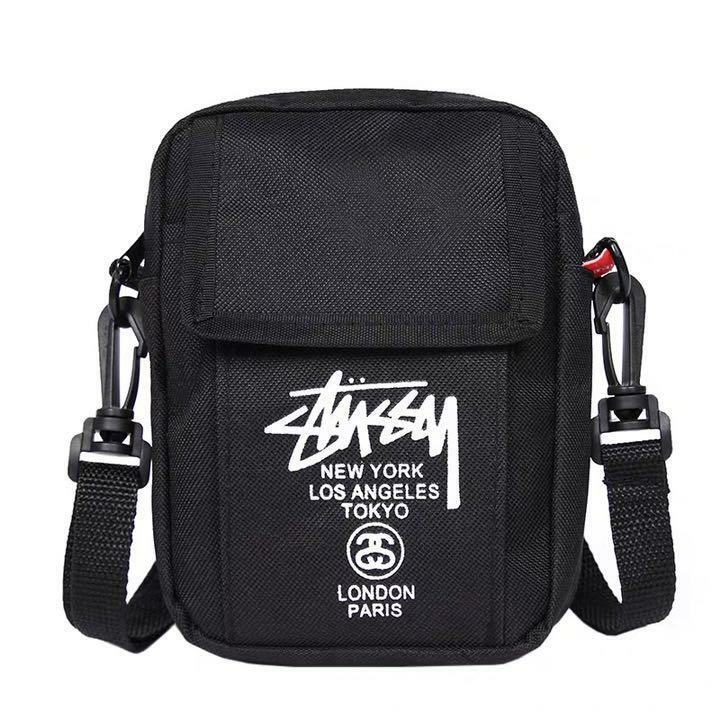 STUSSY Mini Shoulder Bag Novelty TOKYO LONDON PARIS Pochette Pouch