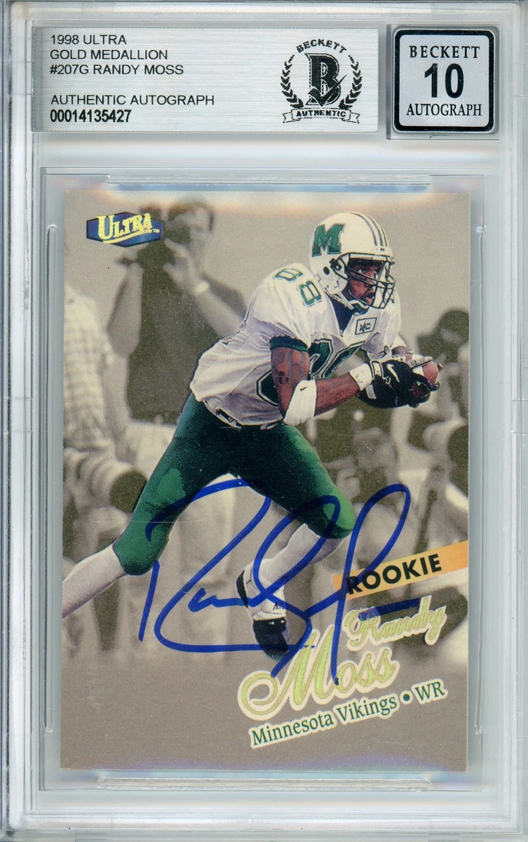 Fleer Randy Moss Rookie Football Sports Trading Cards