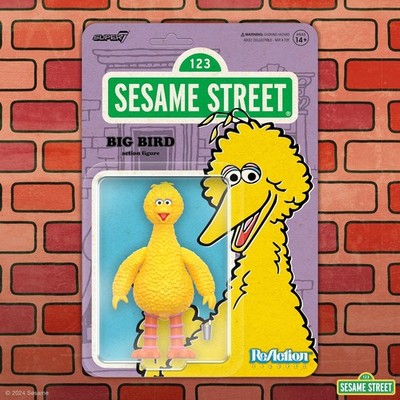 Sesame Street Reaction Wave 3 Big Bird Action Figure Super 7 | eBay