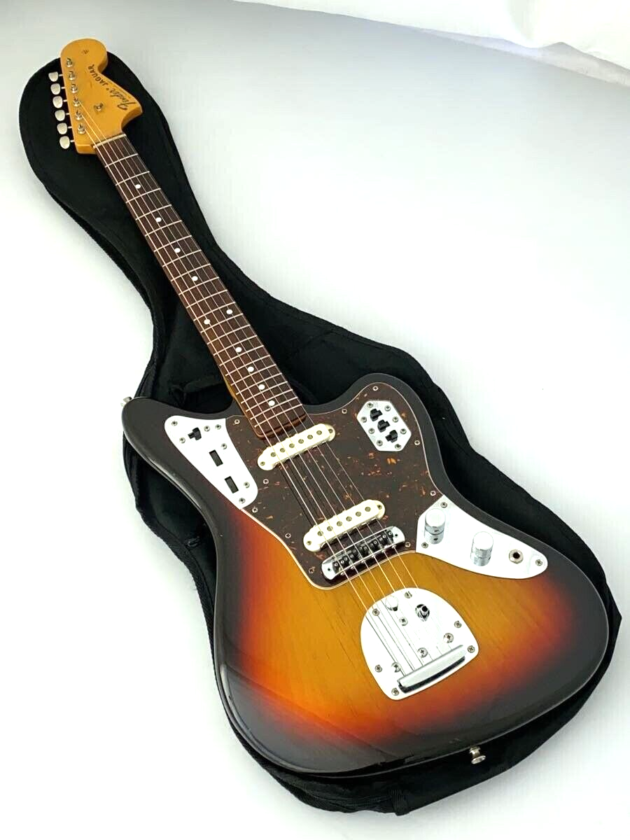 Fender Japan Jaguar Guitar JG66-85 3-Tone Sunburst Large Head Made