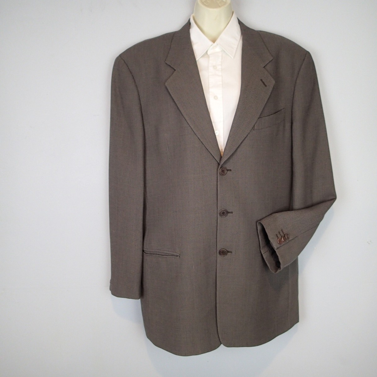 GIORGIO ARMANI LE COLLEZIONI Wool jacket Blazer Men Size:42L | eBay