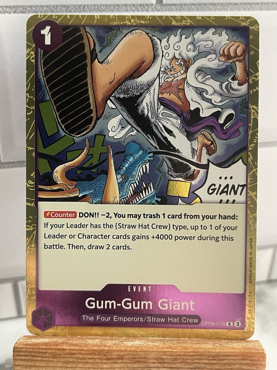 Gum-Gum Giant OP09-078 Foil Rare - One Piece: Emperors in the New
