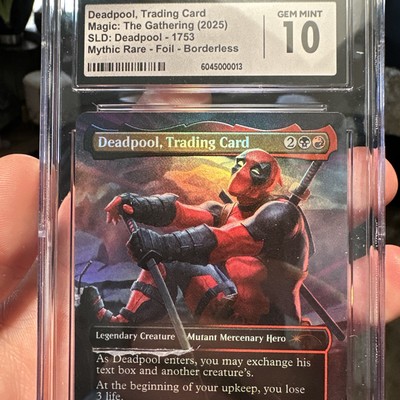 MTG SLD Marvel Deadpool, Trading Card FOIL CGC 10 Gem Mint 🔥 Low