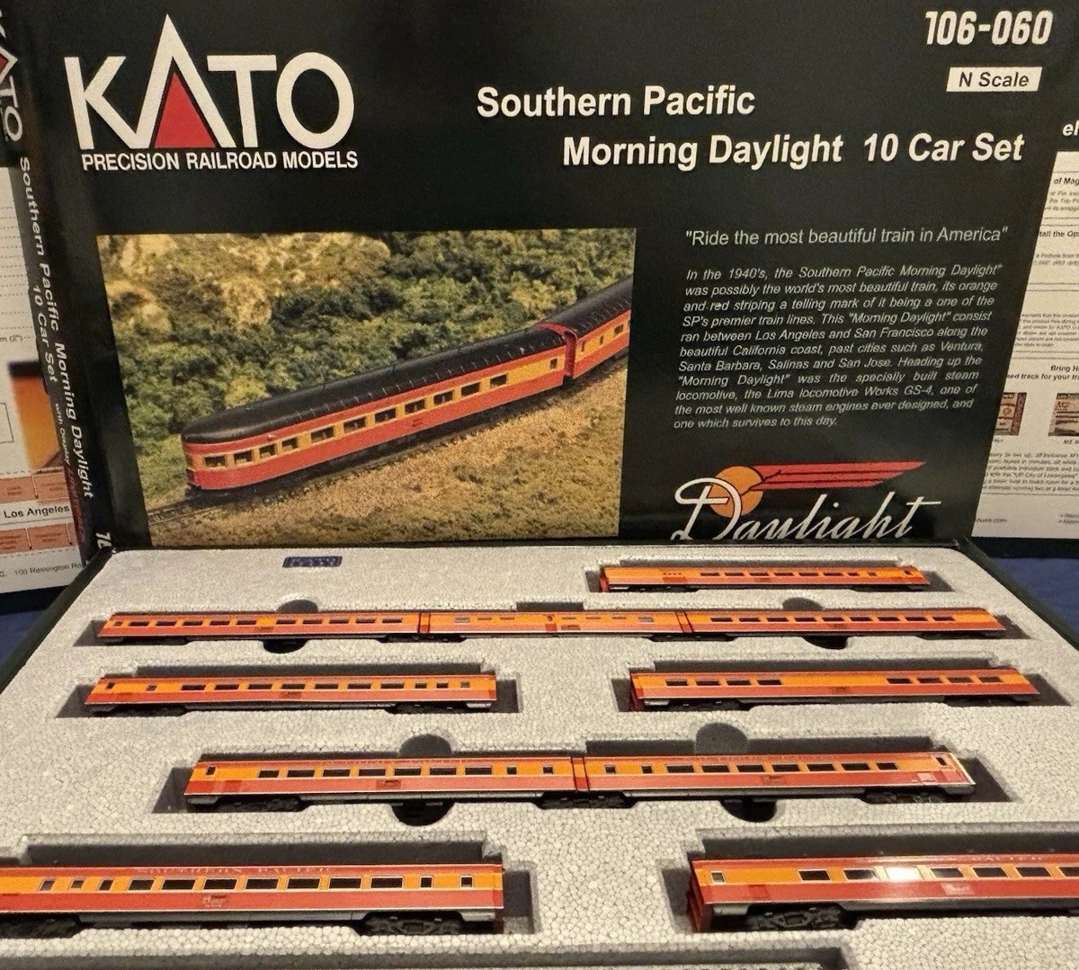 彗*丸様 KATO 外国型鉄道模型 Morning Daylight 10 Ca KATO 外国型鉄道