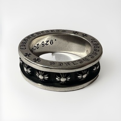 Au❤️US Size 7 Chrome Hearts Ring - Silver Punk Mini 2006 Thin