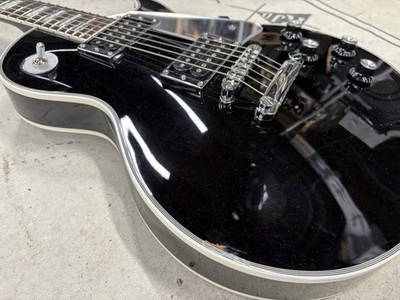 2000 Burny Japan RLC Paul Custom Black Electric Guitar John Sykes