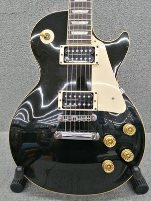 Gibson) Les Paul Standard Ebony Black Made in USA 1995 Solid Body