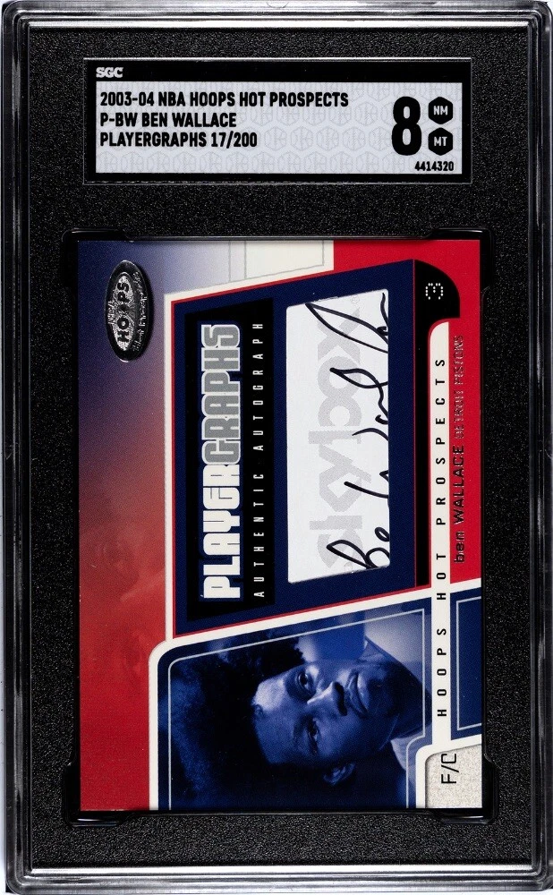 Ben Wallace Basketball Autographed Sports Trading Cards