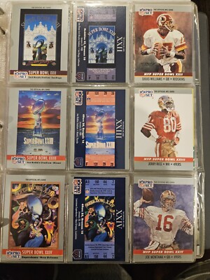 1990 NFL Pro Set Super-Bowl Set, Superbowl Supermen, Complete 1