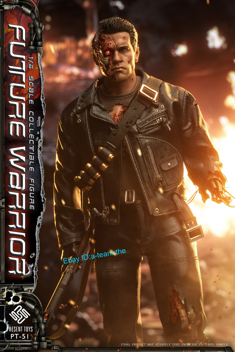 Present Toys Pt-Sp51 The Terminator 1/6 Figures T800 Future