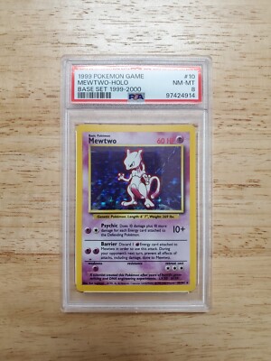 Pokemon PSA 8 NM-MINT 1999 Mewtwo Base Set 1999-2000 4th Print